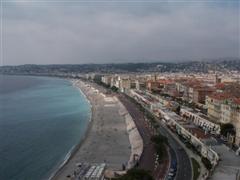 Blick auf die Weltbekannte Strandpromenade